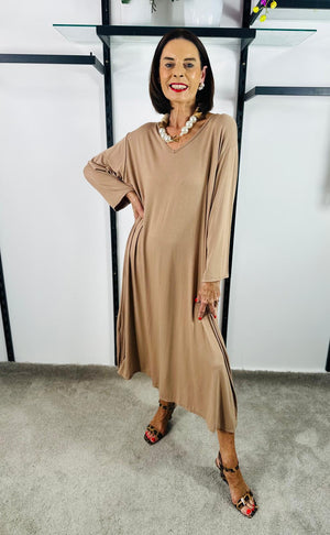 Sway Dress in Camel
