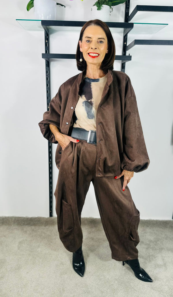 Lisbon jacket in chocolate