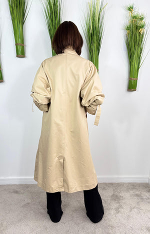 Kitty trench coat in stone