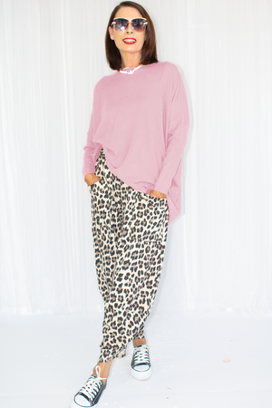 Sarah Super Soft Slouch Knit in Blush