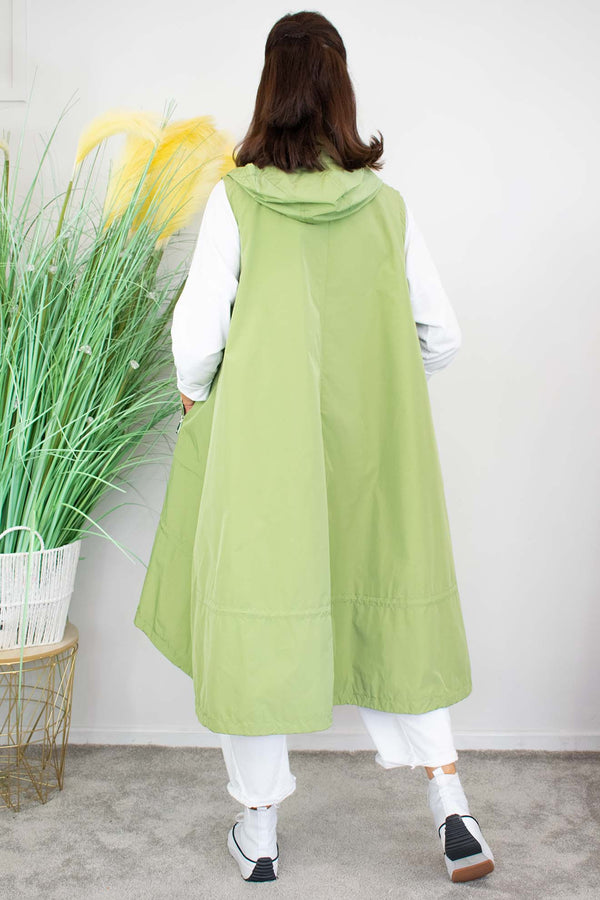 Regina Luxury Gilet in  Green