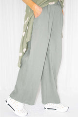 Lainey Linen Trouser in Khaki