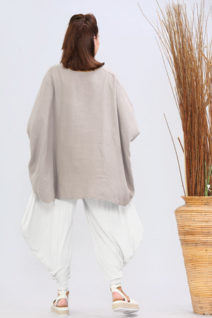 Balloon Style Harlem Trousers in White