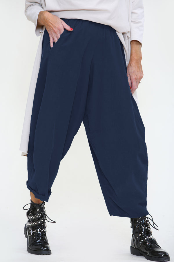Lilly Cord Balloon Trouser In Navy