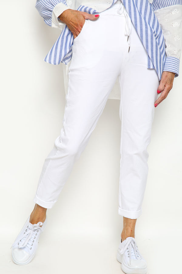 Magic Trousers In White