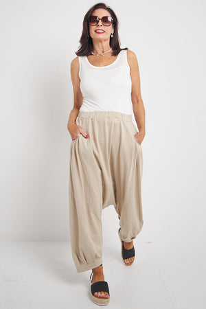 Venice Collection Basic Vest In Warm Beige