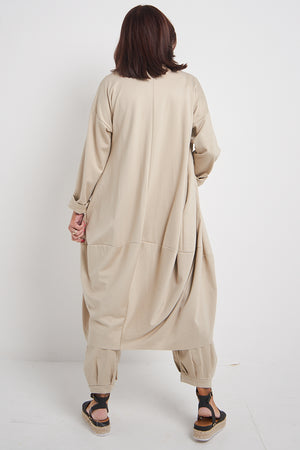 Venice Collection Basic Vest In Warm Beige