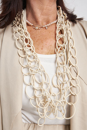 Venice Collection Basic Vest In Warm Beige