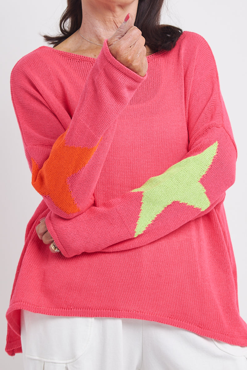 Phoenix Knit In Cerise Pink