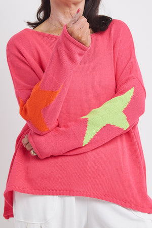 Phoenix Knit In Cerise Pink