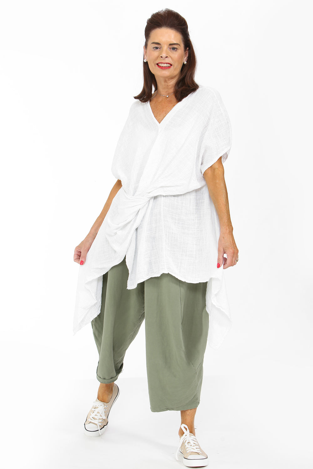 Lilly  Balloon Jogger in light sage