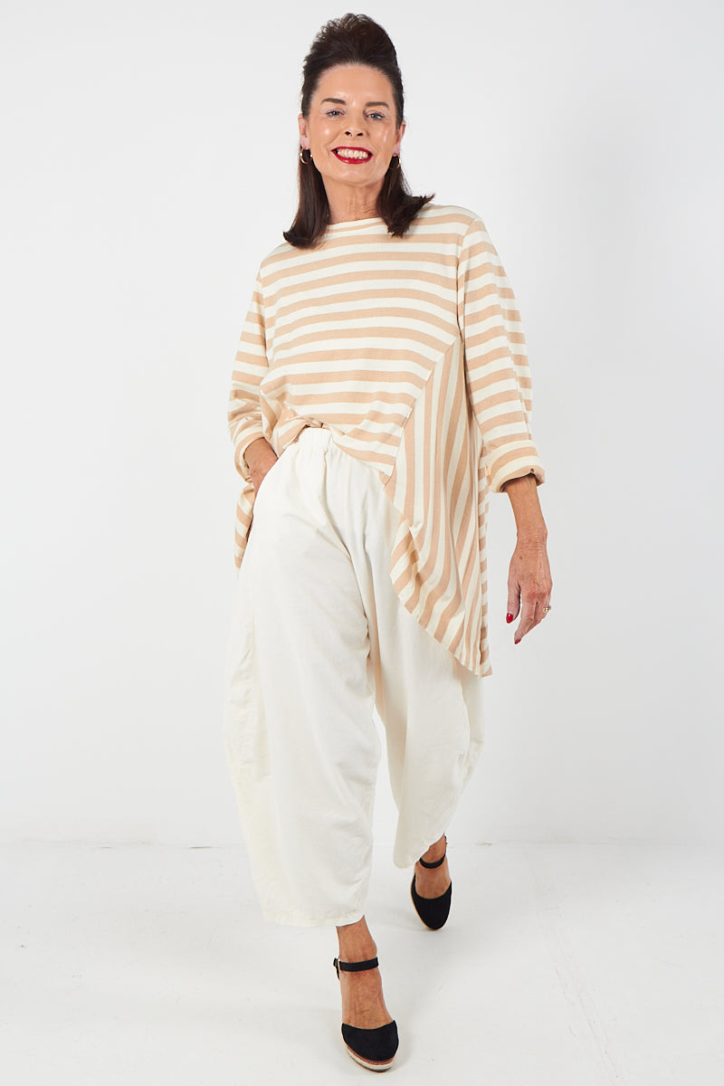 Lilly Cord Balloon Trouser In  cream