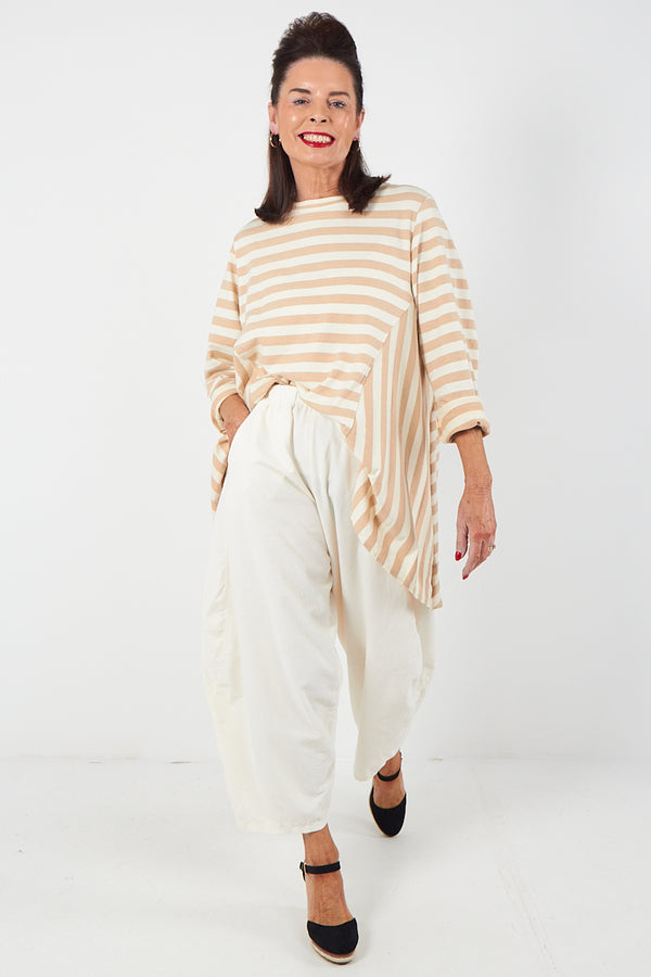 Lilly Cord Balloon Trouser In  cream