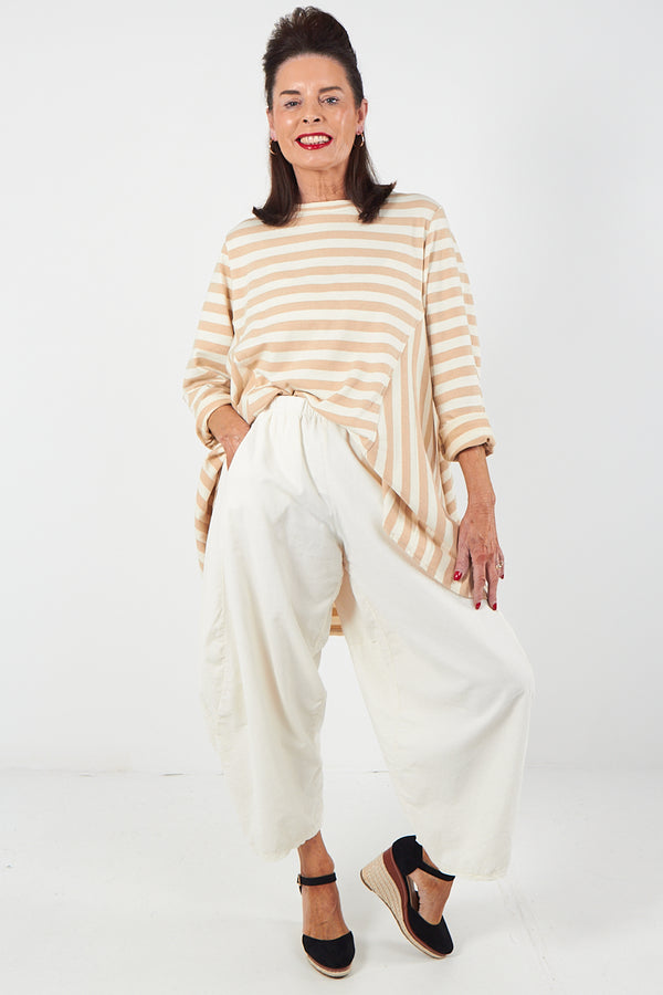 Lilly Cord Balloon Trouser In  cream