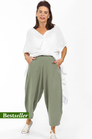 Lilly  Balloon Jogger in light sage