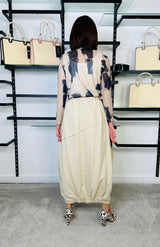 Lana Cacoon Skirt In Stone