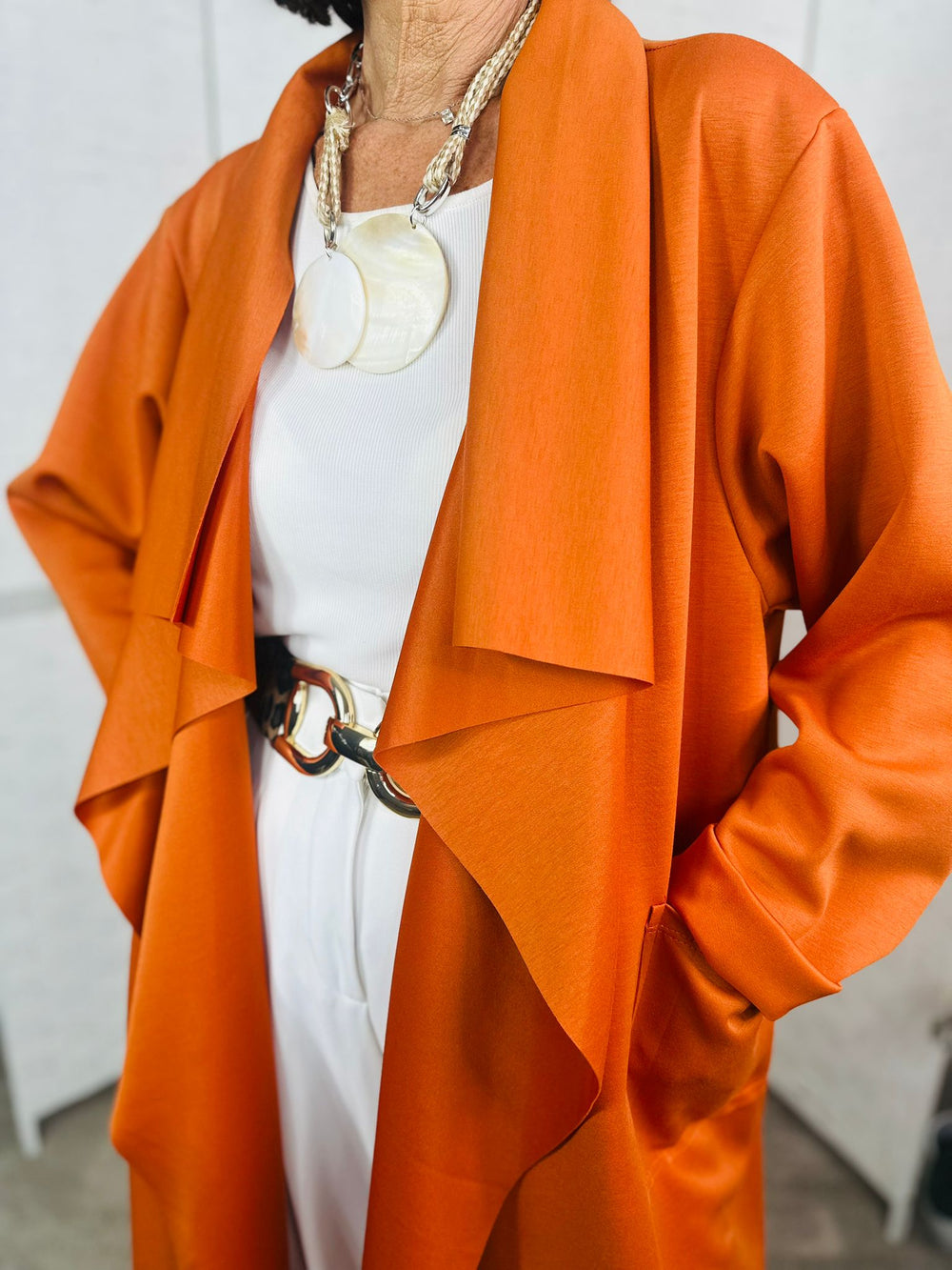 Kenedy waterfall jacket in rust