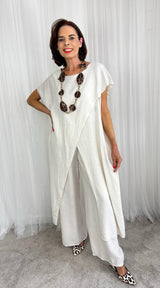 Tunica Co-ord Suit in Cream