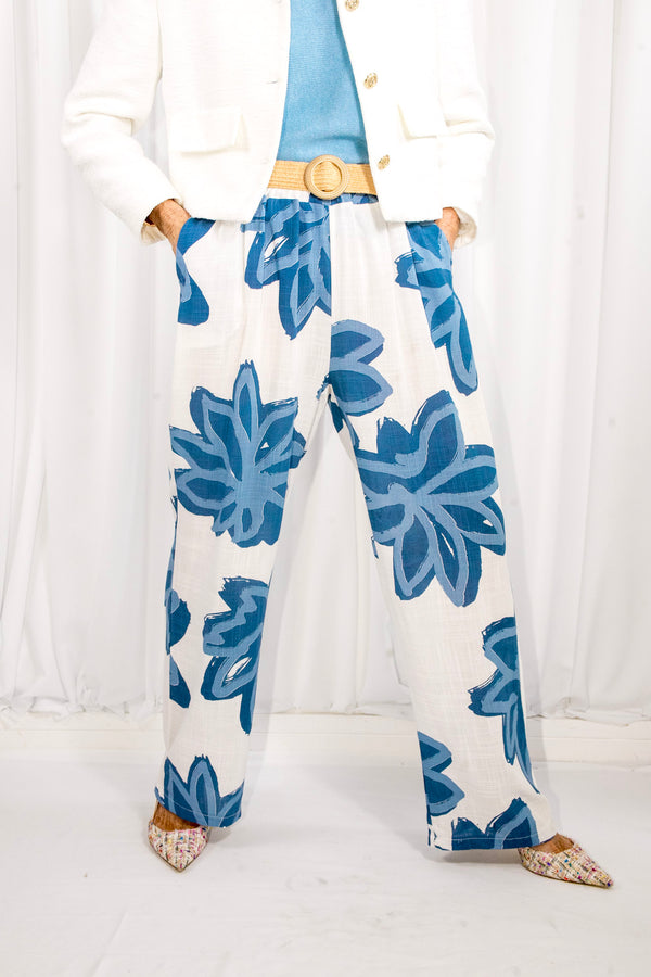 Santa ponsa trousers in baby blue - PRE ORDER ARRIVAL DATE 27TH MAY