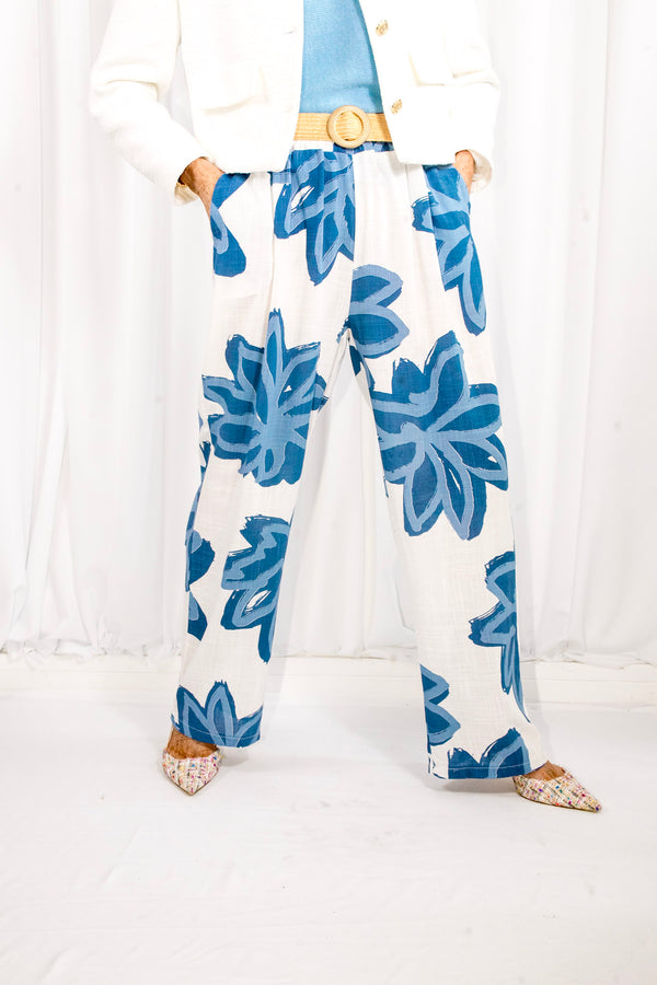 Santa ponsa trousers in baby blue - PRE ORDER ARRIVAL DATE 27TH MAY