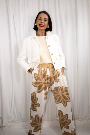 Santa ponsa trousers in beige - PRE ORDER ARRIVAL DATE 27TH MAY