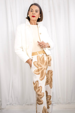 Santa ponsa trousers in beige - PRE ORDER ARRIVAL DATE 27TH MAY