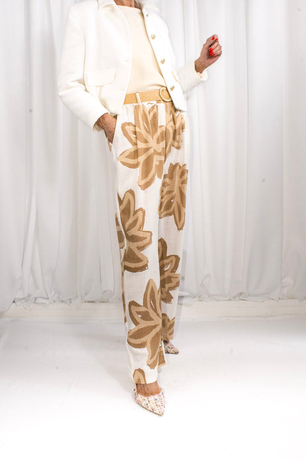 Santa ponsa trousers in beige - PRE ORDER ARRIVAL DATE 27TH MAY