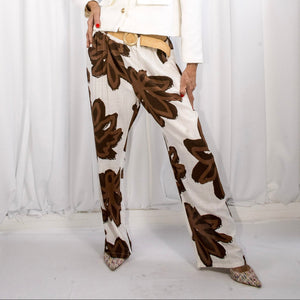 Santa ponsa trousers in chocolate - PRE ORDER ARRIVAL DATE 27TH MAY - Bond Street Store