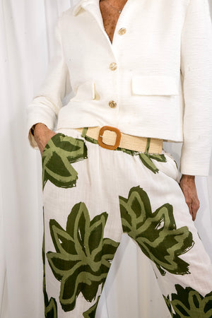 Santa ponsa trousers in Sage - PRE ORDER ARRIVAL DATE 27TH MAY