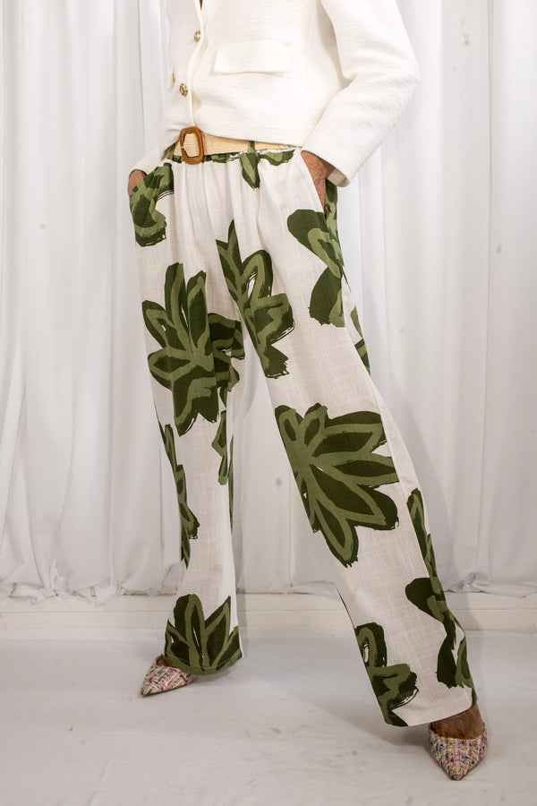 Santa ponsa trousers in Sage - PRE ORDER ARRIVAL DATE 27TH MAY