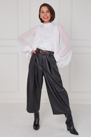 madison PU trousers in black PRE/ORDER ARRIVAL DATE  13TH NOVEMBER