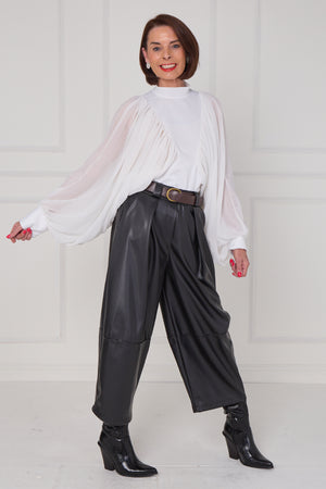 madison PU trousers in black PRE/ORDER ARRIVAL DATE  13TH NOVEMBER