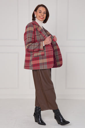 Madison Jacket in mulberry