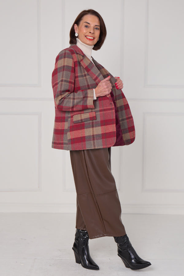 Madison Jacket in mulberry