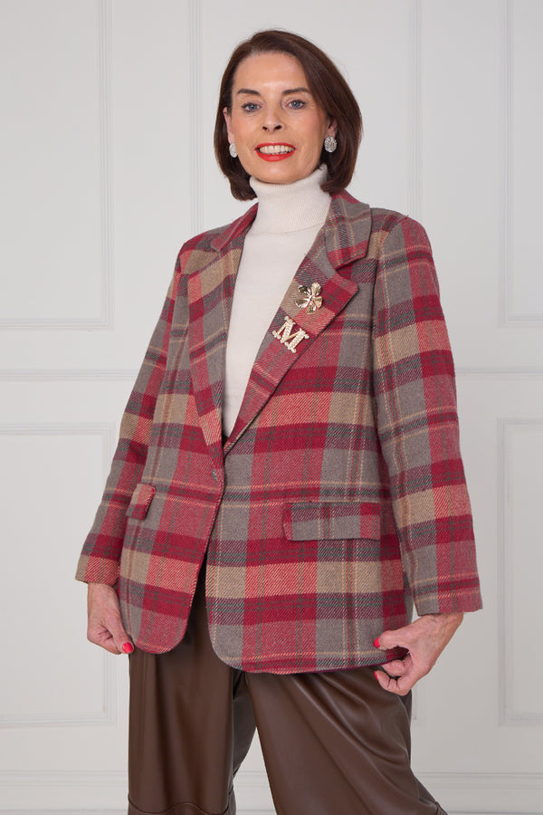 Madison Jacket in mulberry