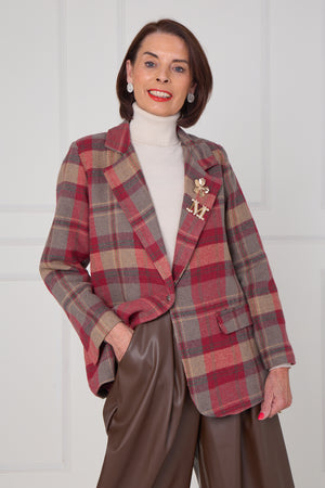 Madison Jacket in mulberry