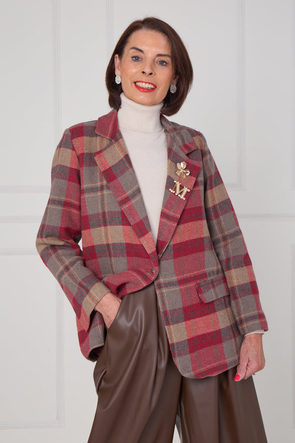 Madison Jacket in mulberry