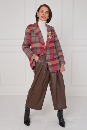 Madison Jacket in mulberry