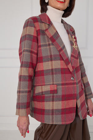 Madison Jacket in mulberry