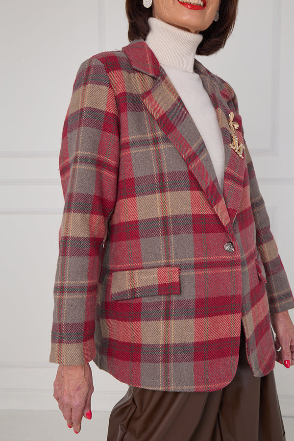 Madison Jacket in mulberry