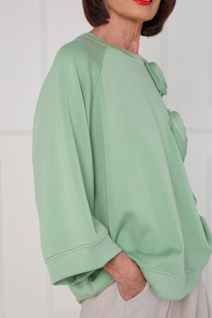 Dora oplay flower top in lime