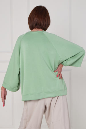 Dora oplay flower top in lime