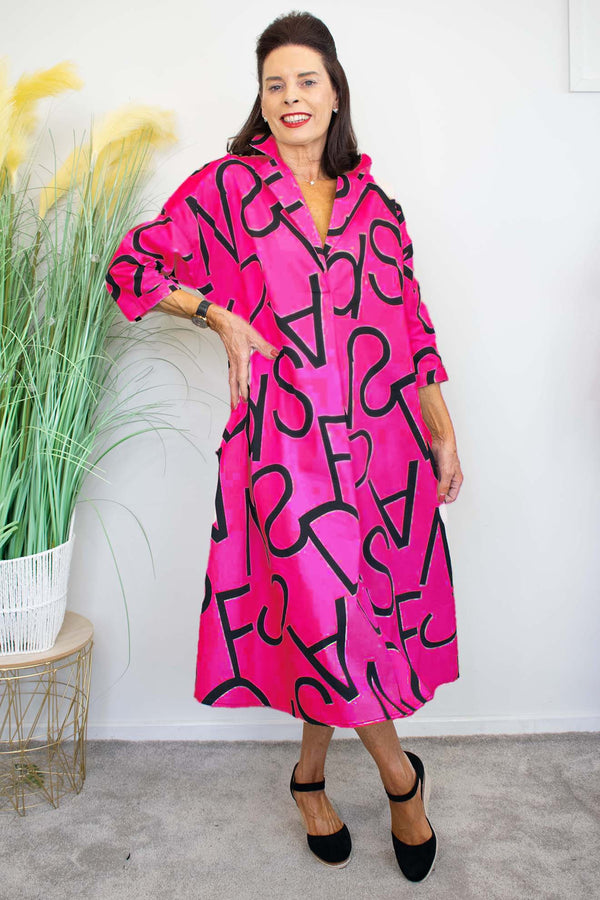 Arizona Dress in Hot Pink