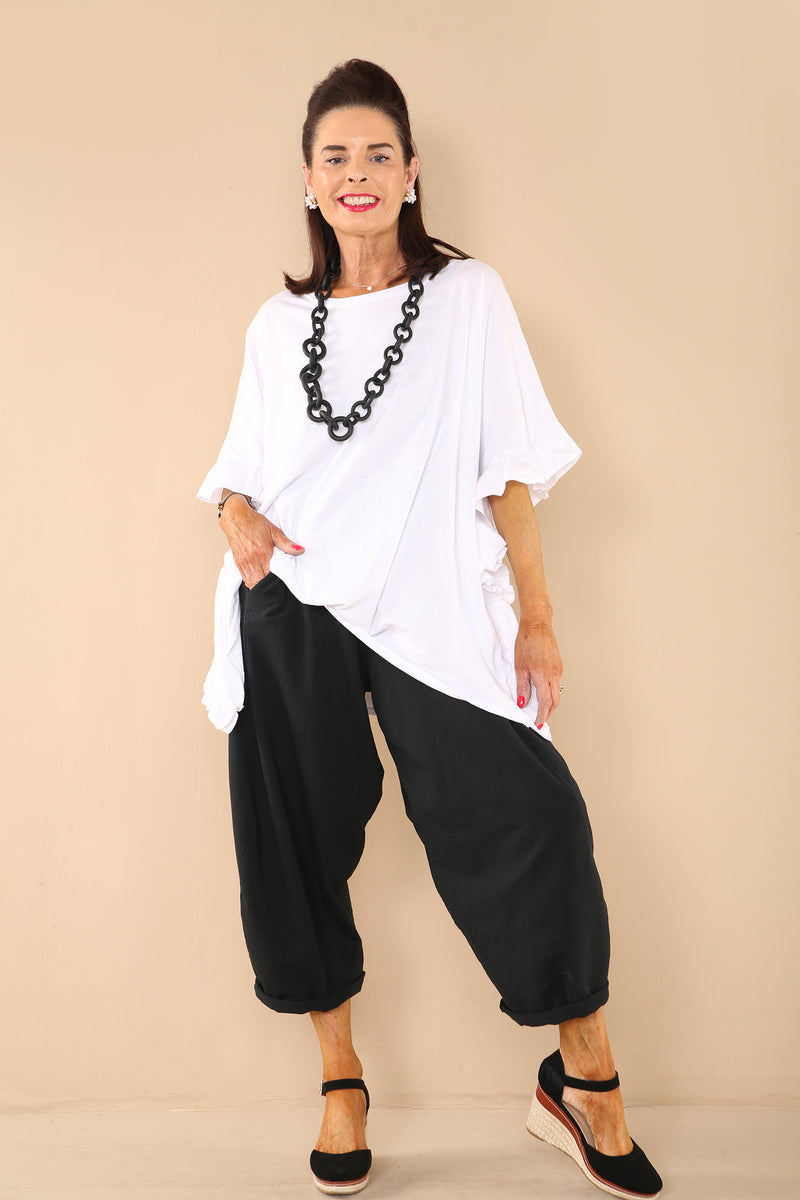 Arty Lagenlook rubber Necklace In Black  SS23