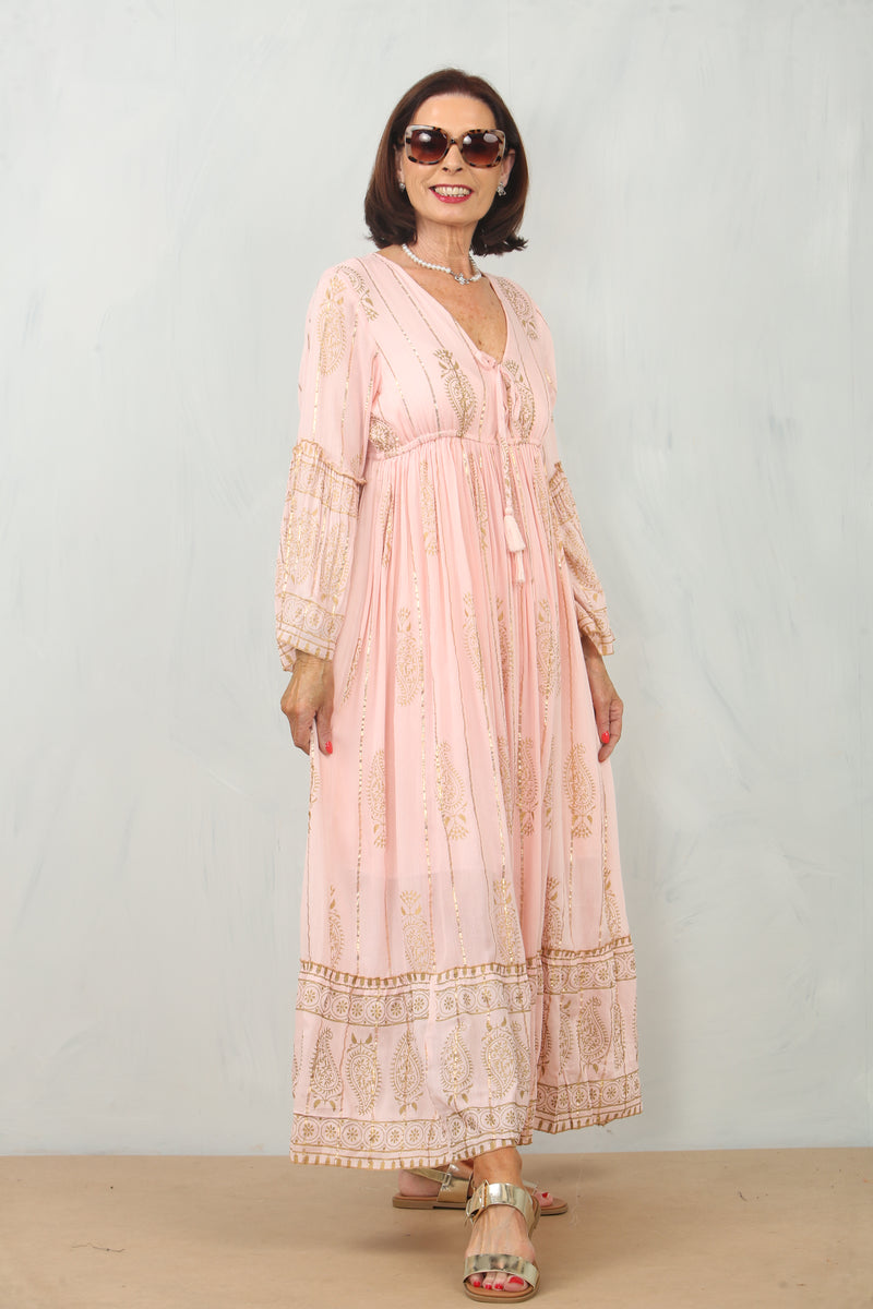 Lana Rose Dress in Blush pink