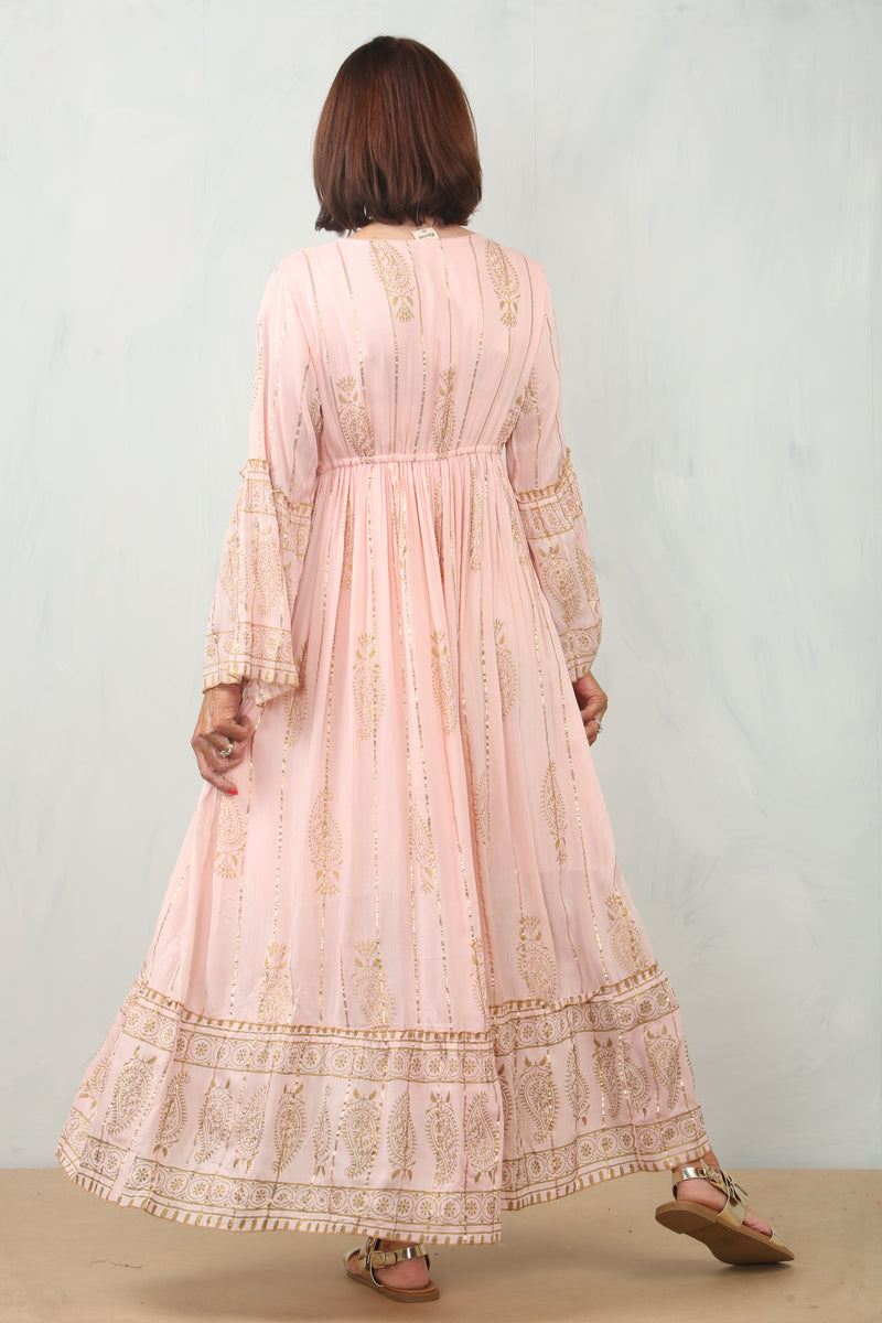 Lana Rose Dress in Blush pink