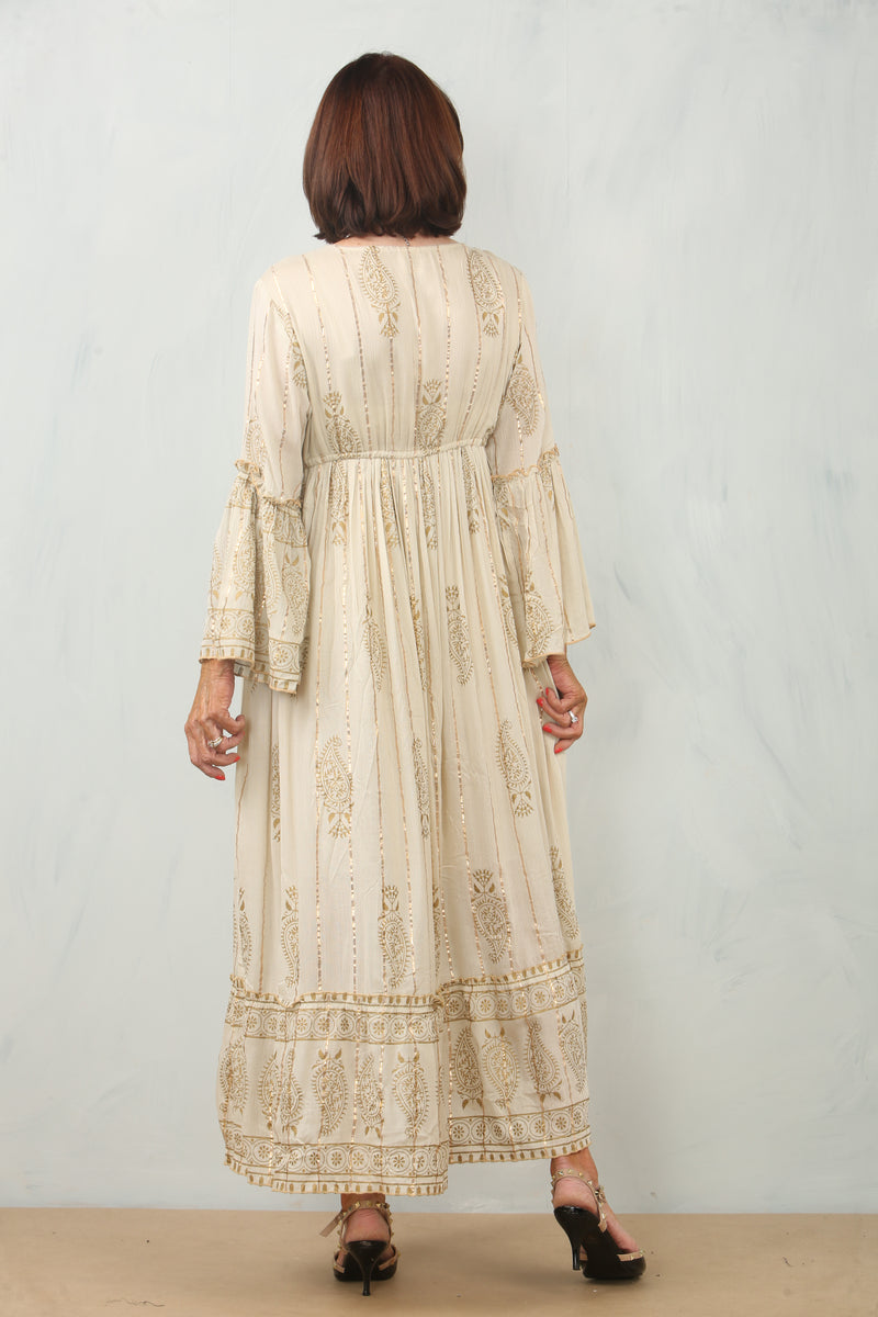Lana Rose Dress in Beige