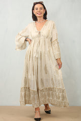 Lana Rose Dress in Beige