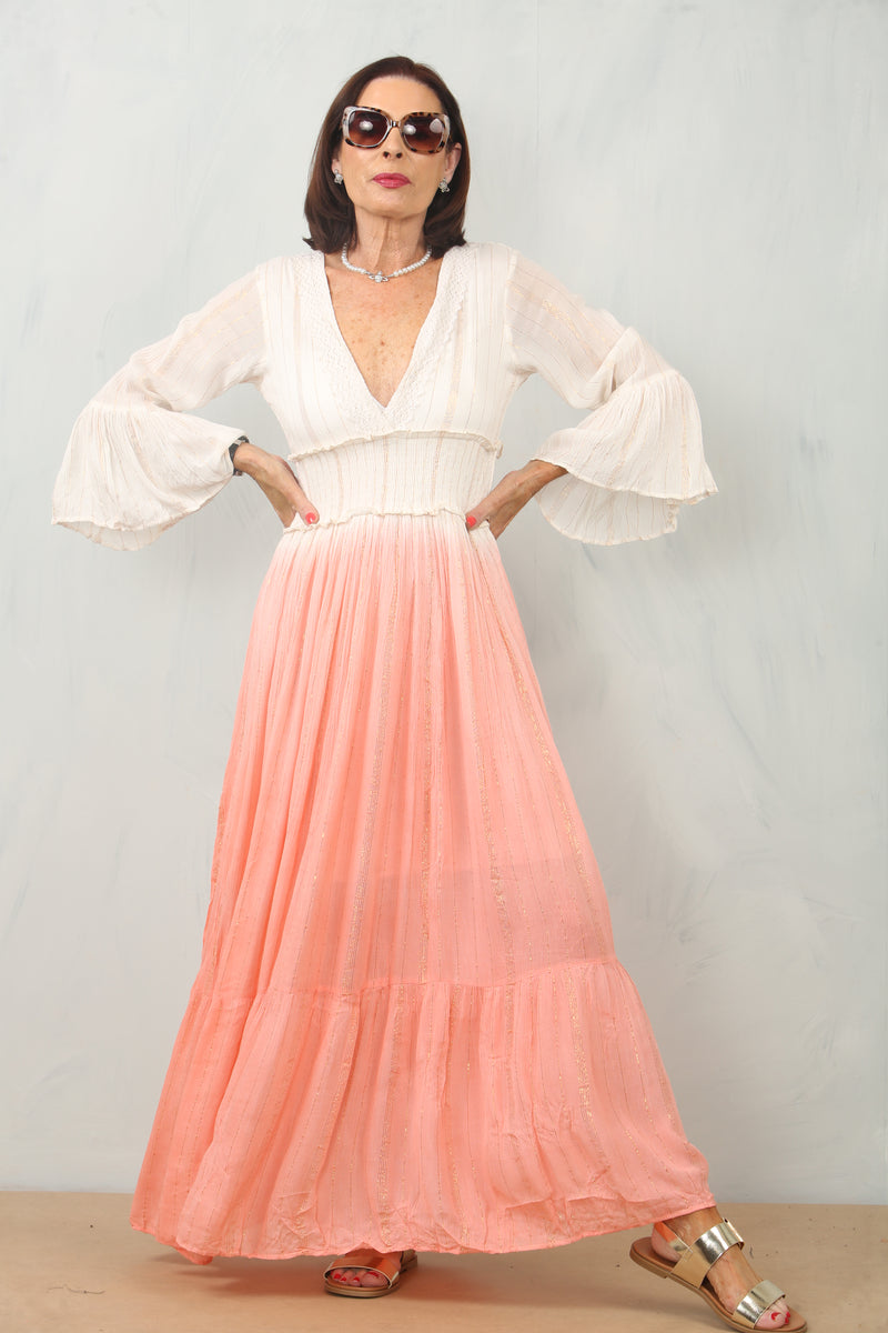 Stella Marina Dress in Coral