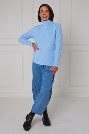 Margo polar neck in baby blue